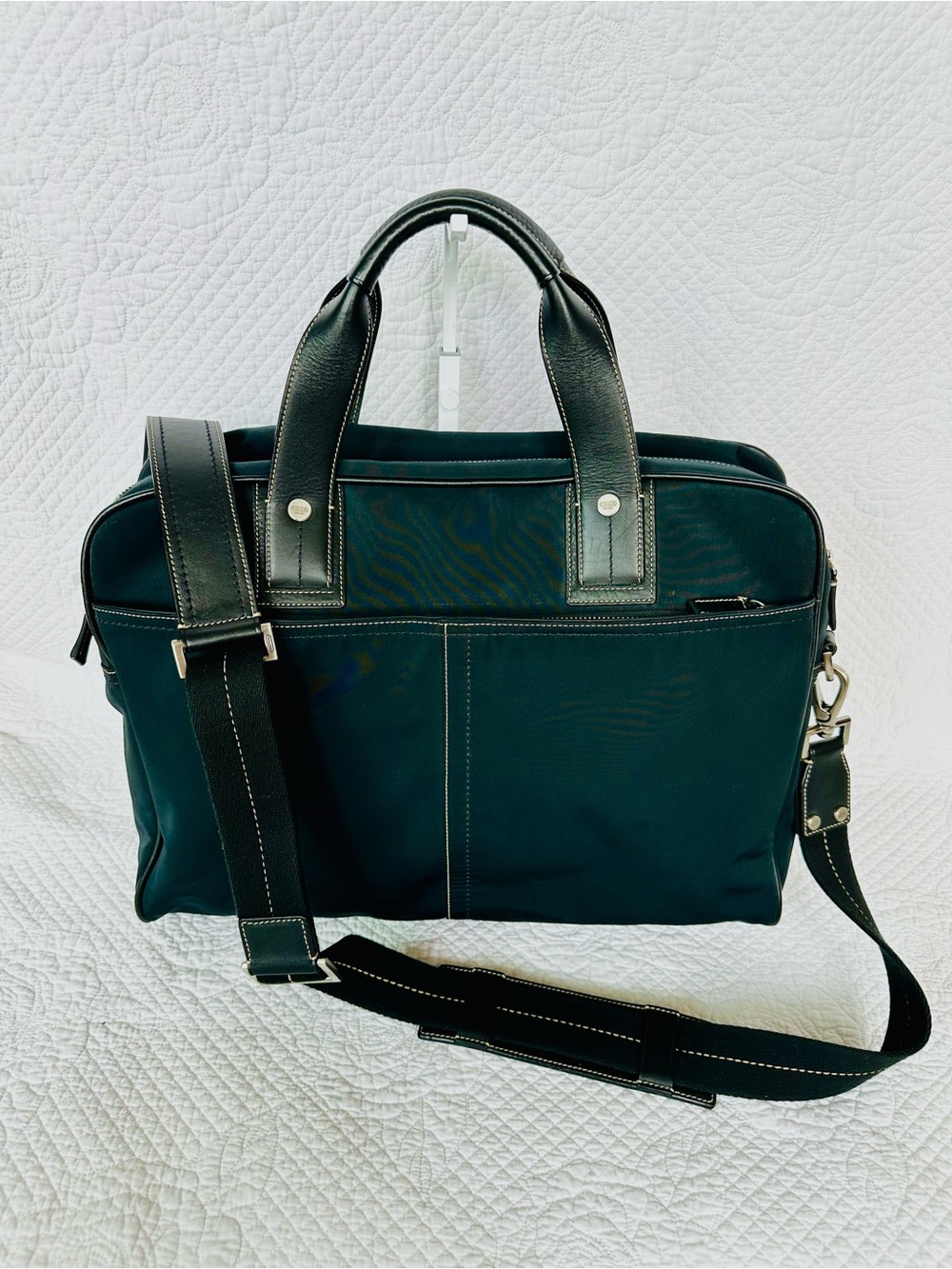 Coach Black Laptop Briefcase with Adjustable Strap